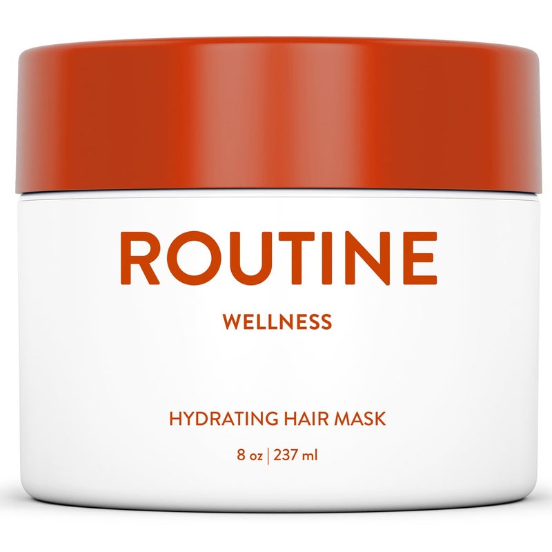Routine Wellness Deep Conditioning Hair Mask  Bring Dry Damaged Hair Back to Life  Hydrating Repair Treatment that Moisturizes Strengthens  Adds Volume  Coconut  Vanilla 8oz